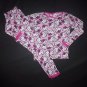 Hello Kitty Girls Pink Thermal Long Sleeve Cotton Pajamas Set Size 10