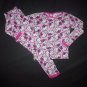 Hello Kitty Girls Pink Thermal Long Sleeve Cotton Pajamas Set Size 10