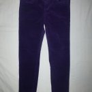 Kut from the Kloth 'Diana' Women's Purple Skinny Corduroy Pants Size 8