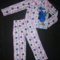 NWT Disney Finding Dory Girls 2 Pc Fleece Button Down Pajamas Set Size 7/8