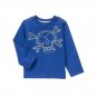 NWT Crazy 8 Baby Boy Blue Skull Long Sleeve Shirt 6-12 Months