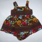 Ashley Ann Baby Girls Brown Floral Sleeveless Dress & Bloomers 12 Months