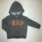 Baby Gap Boys Gray Hooded Logo Hoodie Sweater 18-24 Months