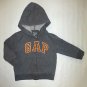 Baby Gap Boys Gray Hooded Logo Hoodie Sweater 18-24 Months