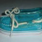Sperry Top-Sider Baby Girls Turquoise Sparkle Boat Shoes Size 2