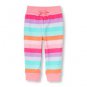 NWT The Children's Place Girls Active Rainbow Striped Jogger Pants 5T