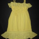 Gap Girls Yellow Sleeveless Lace Ruffle Easter Dress Size 3T