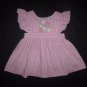 Samara Girls Pink Sleeveless Plaid Gingham Seersucker Bumble Bee Dress Size 3T