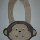 NEW Carter's Brown Monkey Baby Boys Terry Cloth Teething Drool Bib