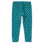 NWT Crazy 8 Toddler Girls Green Sparkle Hearts Valentine's Leggings Size 5T
