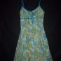 Scott Women's Turquoise Floral Halter Dress Size Medium