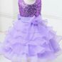 Holiday Editions Black White Silver Sequin Girls Christmas Holiday Dress 7-8