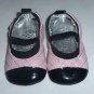 Baby Girl Pink Black Silver Ballerina Ballet Flats Crib Shoes 3-6 Months