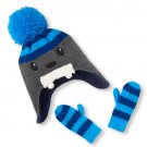 NWT The Children's Place Boys Walrus KNitted Hat Mittens Set 6-12 12-24 M 2T 3T