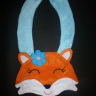 NEW Carter's Orange Fox Baby Girl Terry Cloth Teething Drool Bib