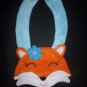 NEW Carter's Orange Fox Baby Girl Terry Cloth Teething Drool Bib