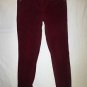 Merona Women's Burgundy Dark Red Extensible Stretch Corduroy Pants Size 2