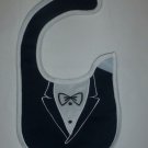 NEW Carter's Baby Boys Black Tuxedo Water Resistant Teething Drool Bib