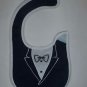 NEW Carter's Baby Boys Black Tuxedo Water Resistant Teething Drool Bib