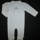 Noukie's Boutique Baby Girls White Long Sleeve Romper Sleeper 3 Months