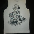 Popeye Men's White Tank Top Shirt Medium