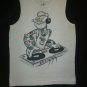 Popeye Men's White Tank Top Shirt Medium