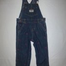 OshKosh B'Gosh Baby Girls Blue Embroidered Heart Denim Overalls 24 Months