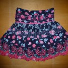 Pumpkin Patch Blue Floral Girls Skirt Size 4