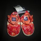 NWT Koala Baby Girls Red Floral Sandals Crib Shoes 6-12 Months