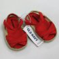 NWT Koala Baby Girls Red Floral Sandals Crib Shoes 6-12 Months