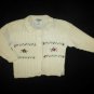 OshKosh Girls White Button Down Knitted Cardigan Sweater Size 3T
