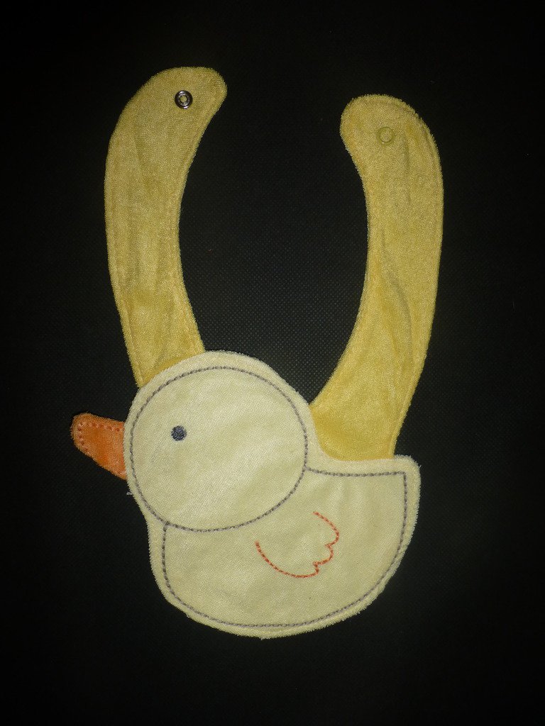 NEW Carter's Duck Yellow Terry Cloth Teething Unisex Baby Bib