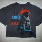 The Childrens Place Boy "Lil Bro with Style" Gray Long Sleeve Shirt 2T