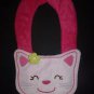 NEW Carter's Pink Kitty Cat Baby Girl Terry Cloth Teething Drool Bib