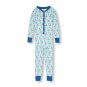 NWT The Children's Place Girls Blue Flamingo Stretchie Romper Sleeper Pajamas 5