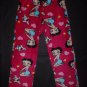 Betty Boop Junior Women's Pink Fleece Pajamas Pants Size Medium
