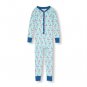 NWT The Children's Place Girls Blue Flamingo Stretchie Romper Sleeper Pajamas 4