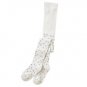 NWT Crazy 8 Toddler Girls White Silver Stars Tights 2T 3T