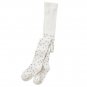 NWT Crazy 8 Toddler Girls White Silver Stars Tights 2T 3T