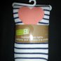 NWT Crazy 8 Girls Striped Heart Tights XS 4 Valentine's Day