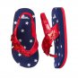 NWT Gymboree Red White & Cute 4th of July Toddler Girls Flip Flop Sandals 7-8