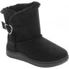 Garanimals Baby Toddler Girls Black Faux Fur Heart Buckle Shearling Boots Size 3