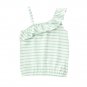 NWT Gymboree Fruit Punch Girls Striped Mint Green 1-Shoulder Tank Top Shirt 10