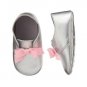 NWT Gymboree Hoot & Hop Silver Shiny Baby Girls Crib Shoes Size 2