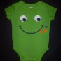 Carters Baby Boy Green Frog Short Sleeve Bodysuit 6 Months