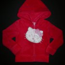 Hello Kitty Toddler Girls Pink Fleece Hooded Sweater Jacket 3T