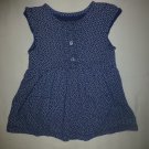 Carter's Baby Girls Sleeveless Blue Floral Romper Dress 24 Months