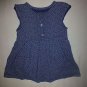 Carter's Baby Girls Sleeveless Blue Floral Romper Dress 24 Months
