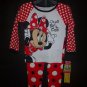 NWT Disney Minnie Mouse Toddler Girls 2 Pc Red Cotton Pajamas Set 4T