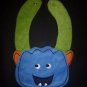 NEW Carter's Blue Monster Baby Boys Terry Cloth Teething Drool Bib